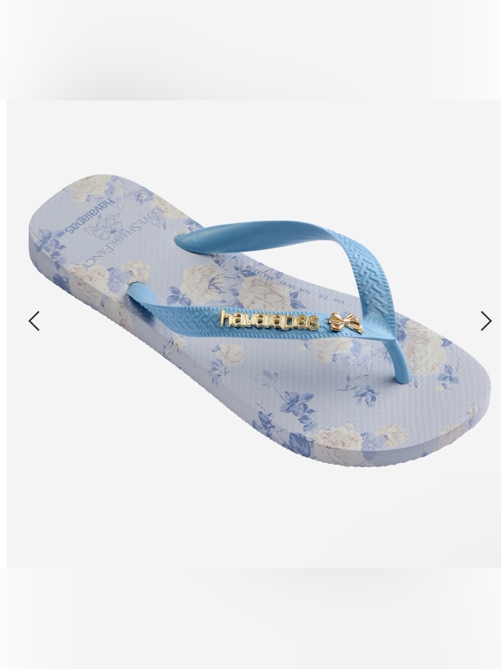 NIB Havaianas x Loveshack Fancy Flip Flop size 9/10 - Picture 3 of 3